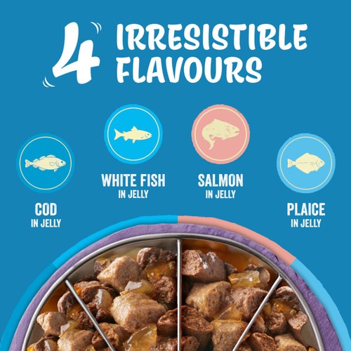 FELIX Original Senior 7+ Fish Selection in Jelly Wet Cat Food    12x85g thumbnail 2