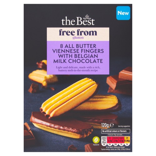 Morrisons The Best Free From Gluten All Butter 8 Viennese Fingers thumbnail 2