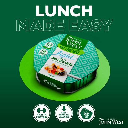 John West Light On The Go Greek Tuna Pasta Salad thumbnail 2