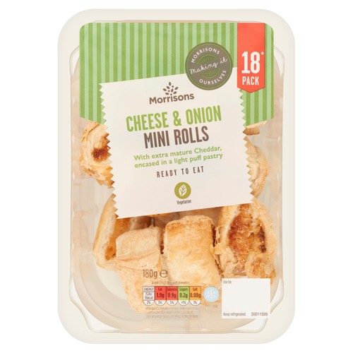 Morrisons 18 Mini Cheese & Onion Rolls  thumbnail 2