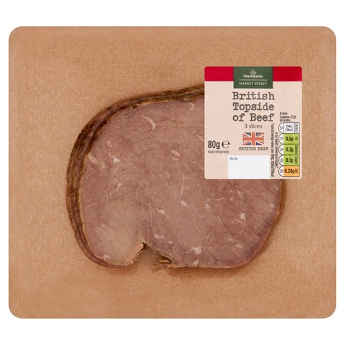 Market Street Deli British Topside Of Beef  80g