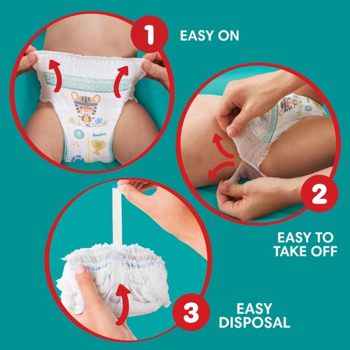 Pampers Pants Nappies Pull-On Size 6 Giant  thumbnail 7