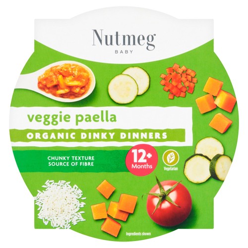 Nutmeg Organic Vegetable Paella Baby Food  12M+