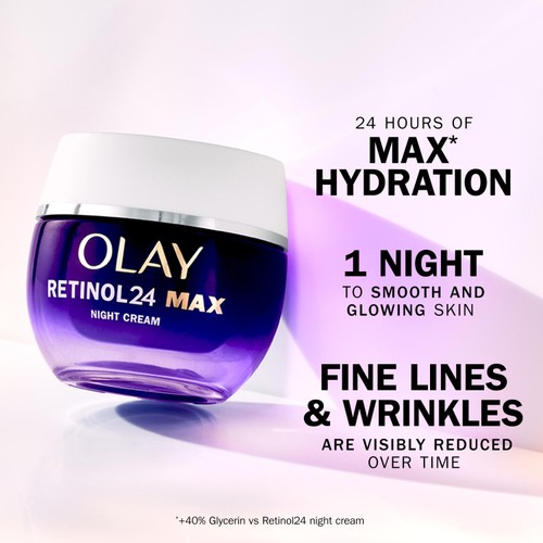 Olay Retinol 24 Max Regenerist Normal Night Face Cream  thumbnail 4