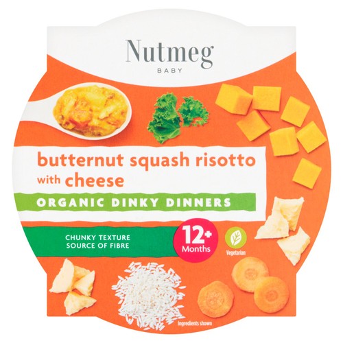 Nutmeg Organic Butternut Squash Risotto Baby Food 12M+