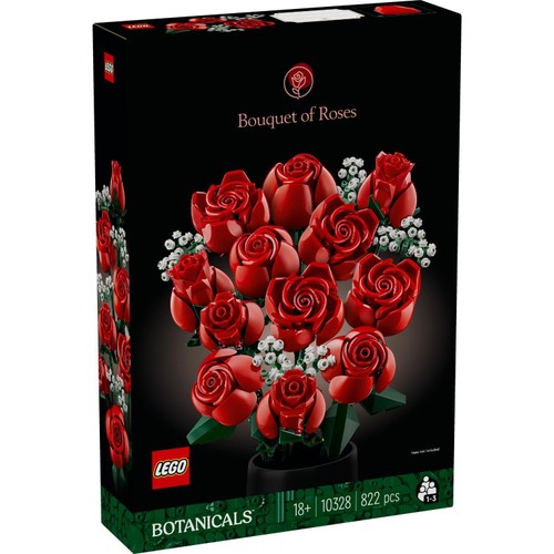 LEGO Botanicals Bouquet of Roses, Flowers Set 10328 thumbnail 3