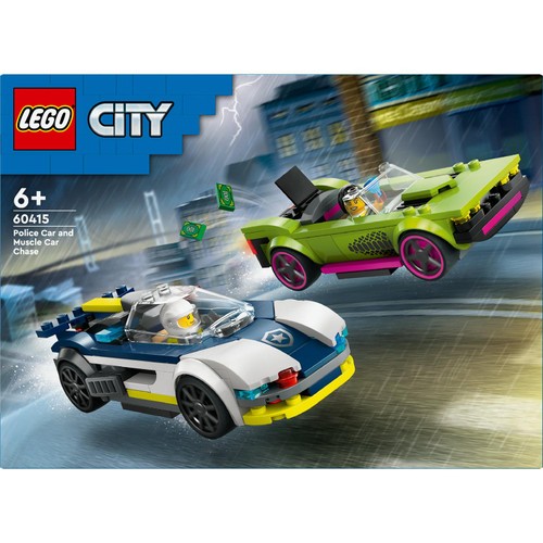 Lego City Police Car And Muscle Car Chase thumbnail 2