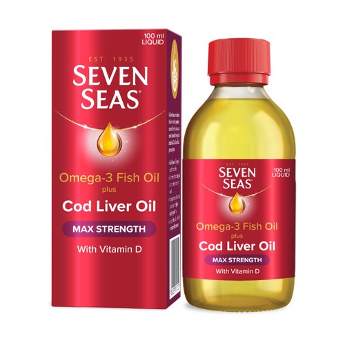 Seven Seas Cod Liver Oil Max Strength Liquid