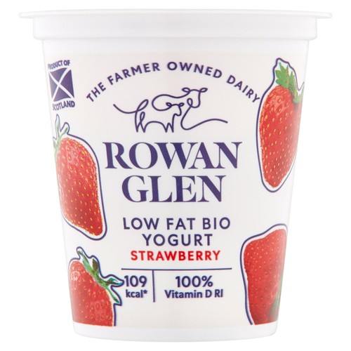 Rowan Glen Low Fat Bio Strawberry Yogurt 