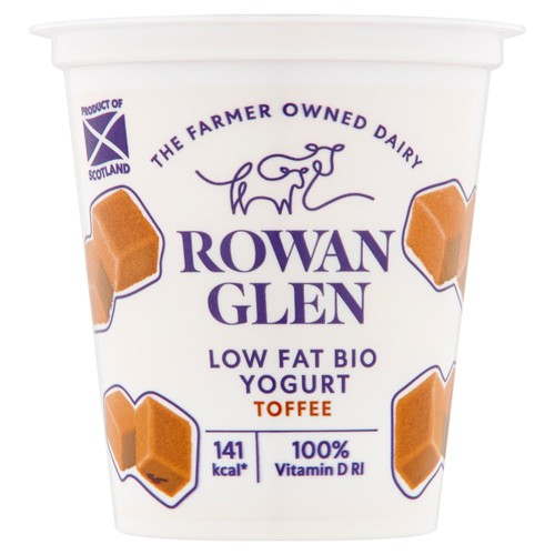 Rowan Glen Low Fat Bio Toffee Yogurt 