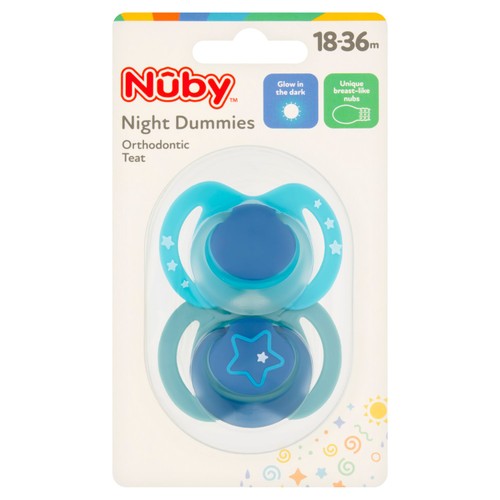 Nuby Night Boy Soothers 18-36 Month 