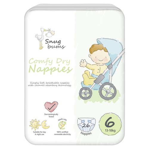 Snug Bums Nappies Size 6 