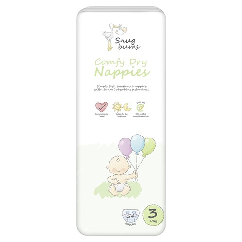 Snug Bums Nappies Size 3 