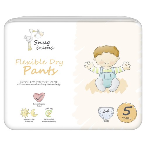 Snug Bums Nappy Pants Size 5 