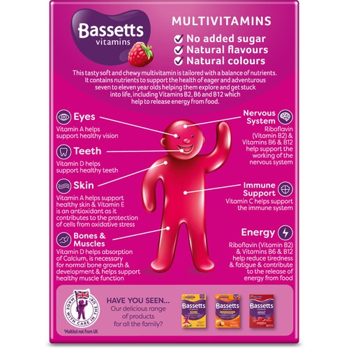 Bassetts 7-11 Multivitamins Raspberry 60s thumbnail 2