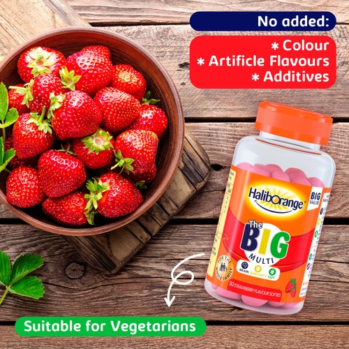 Haliborange The Big Multi Strawberry Flavour Softies 90s thumbnail 3