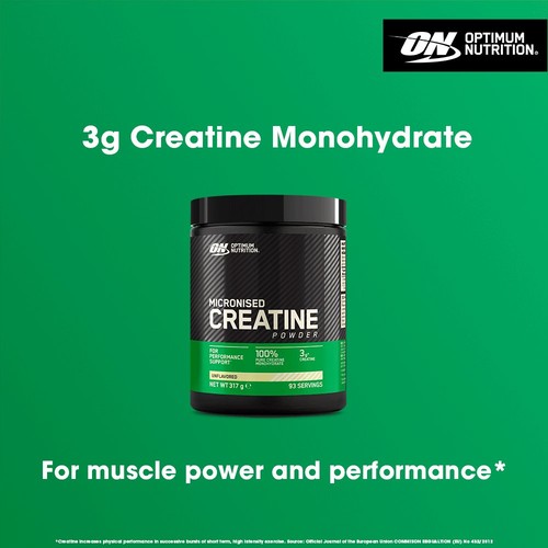 Optimum Nutrition Micronised Creatine Powder Unflavoured 317g thumbnail 4