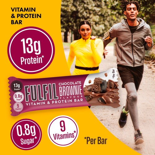 Fulfil Protein + Vitamin Bar Milk Chocolate Brownie 40g thumbnail 3