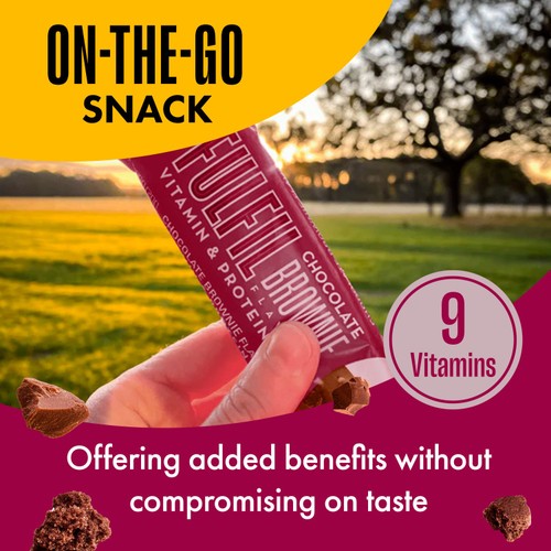 Fulfil Protein + Vitamin Bar Milk Chocolate Brownie 40g thumbnail 5