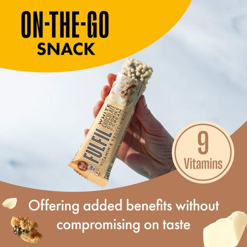 Fulfil Protein + Vitamin Bar White Chocolate Cookies & Cream 40g thumbnail 2