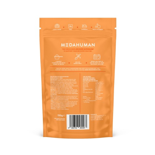 MEDAHUMAN Recover Mushroom Superblend Powder thumbnail 2