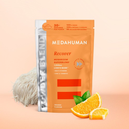 MEDAHUMAN Recover Mushroom Superblend Powder thumbnail 3
