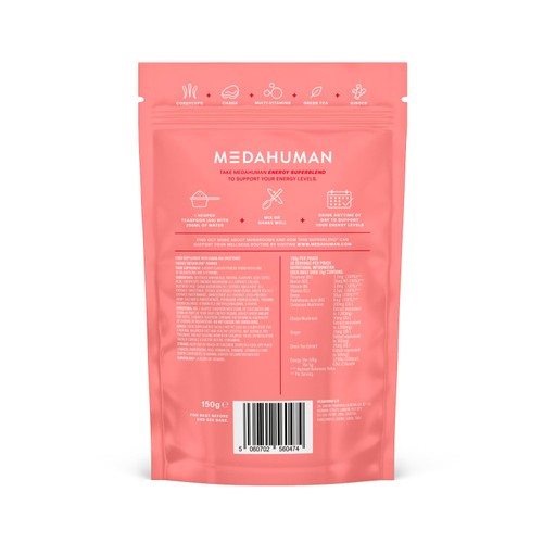 MEDAHUMAN Energy Mushroom Superblend Powder  thumbnail 2