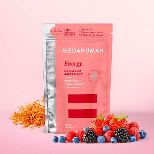 MEDAHUMAN Energy Mushroom Superblend Powder  thumbnail 3