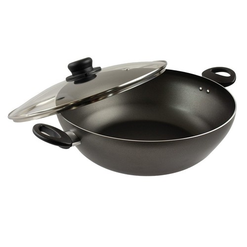Nutmeg Home Double Handled Wok 32cm