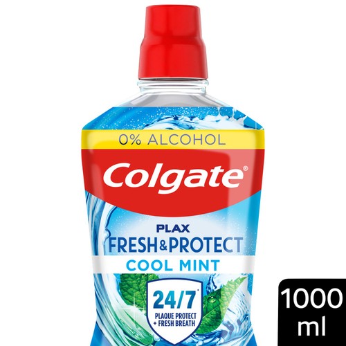 Colgate Plax Cool Mint Mouthwash Alcohol Free 1L