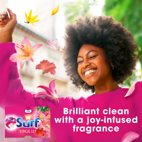 Surf 3 in 1 Laundry Washing Detergent Capsules Tropical Lily 26 Washes thumbnail 6