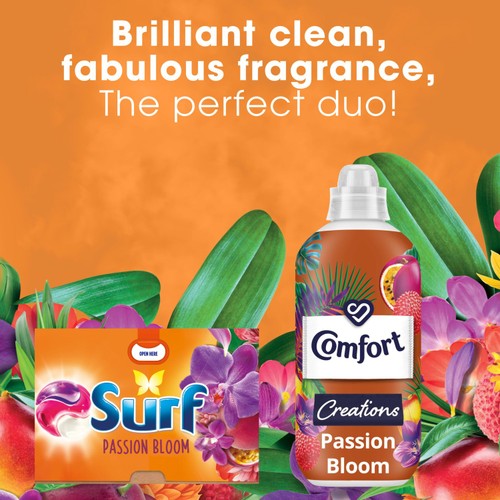 Surf 3 in 1 Laundry Washing Detergent Capsules Passion Bloom 15 Washes thumbnail 3