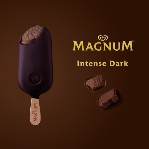Magnum Collection Intense Dark Chocolate Ice Cream Sticks 3 x 100ml thumbnail 3