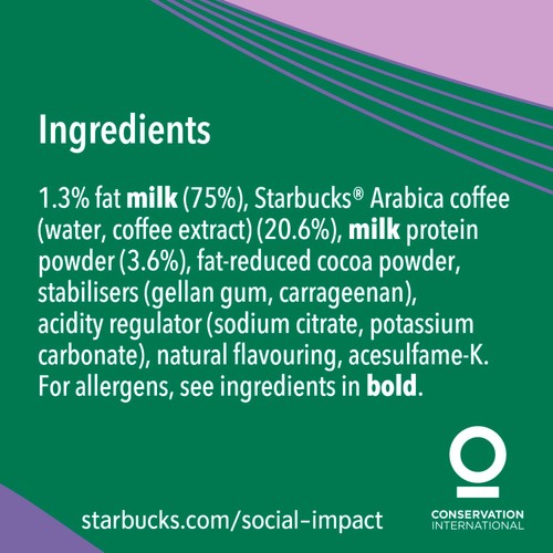 Starbucks Protein Drink With Coffee Chocolate Mocha Flavour  thumbnail 3