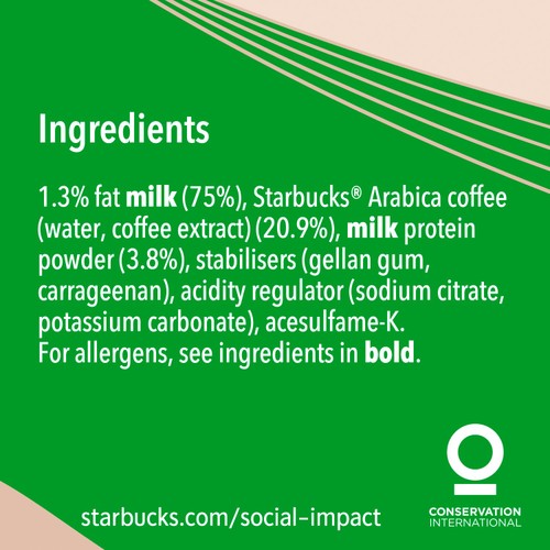 Starbucks Protein Drink With Coffee Caffe Latte 330ml thumbnail 2