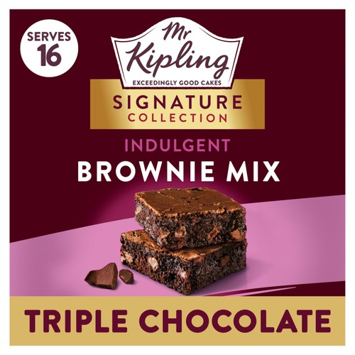 Mr Kipling Signature Baking Triple Chocolate Brownie Cake Mix 379g
