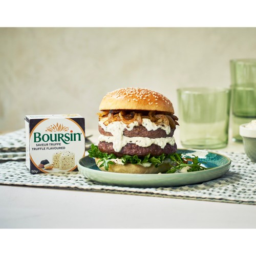Boursin Truffle Flavoured Soft French Cream Cheese  thumbnail 3
