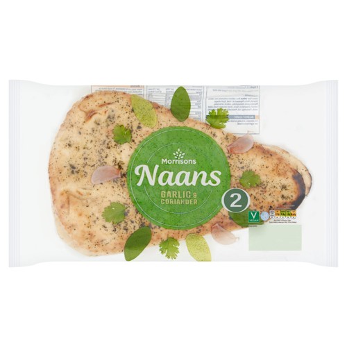 Morrisons Garlic & Coriander Naans 