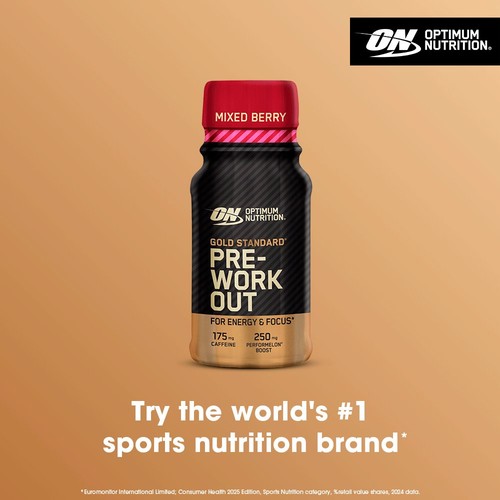 Optimum Nutrition Pre Workout Shot Mixed Berry thumbnail 2