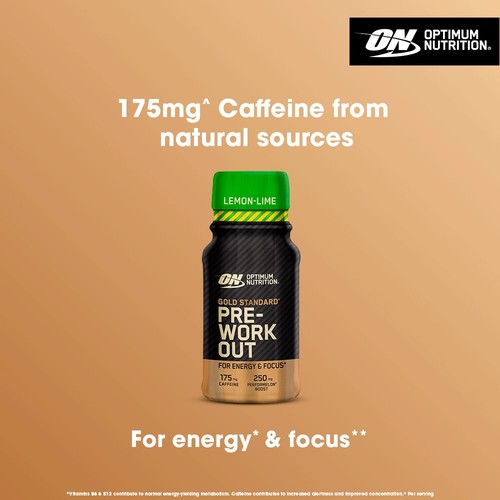 Optimum Nutrition Pre Workout Shot Lemon Lime  thumbnail 4