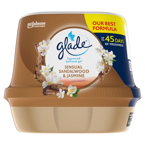 Glade Bathroom Gel Air Freshener Sensual Sandalwood & Jasmine