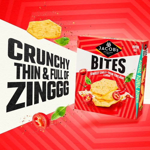 Jacob's Bites Sweet Chilli & Sour Cream Crackers  thumbnail 4