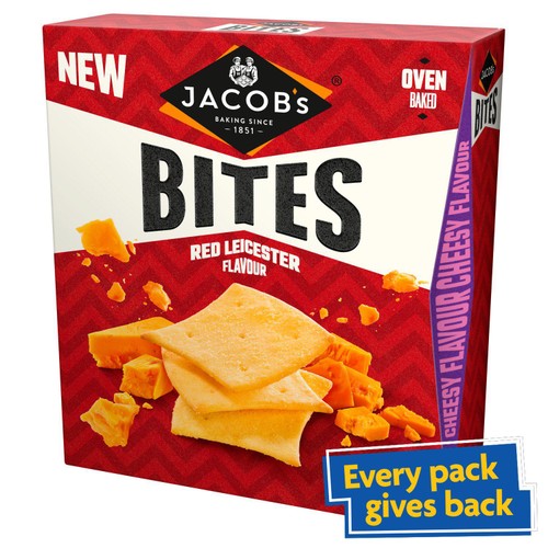 Jacob's Bites Red Leicester Crackers