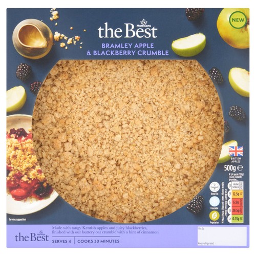 Morrisons The Best Apple & Blackberry Crumble    500g