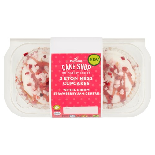 Morrisons Eton Mess Cupcakes 2 Pack