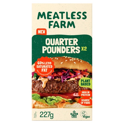 Meatless Farm 2 Plant-Based Burgers 227g