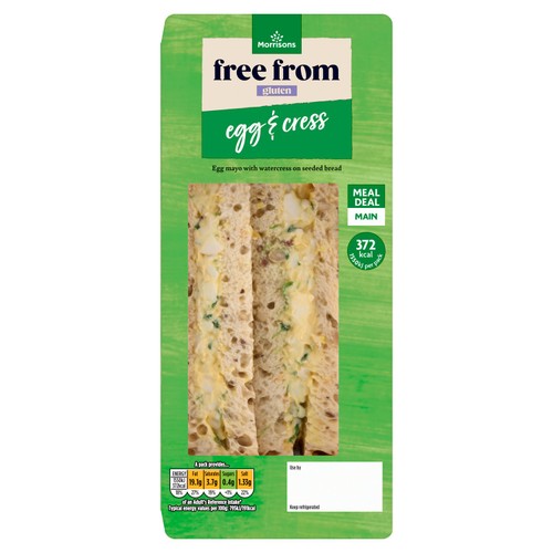 Morrisons Gluten Free Egg & Cress Sandwich thumbnail 2