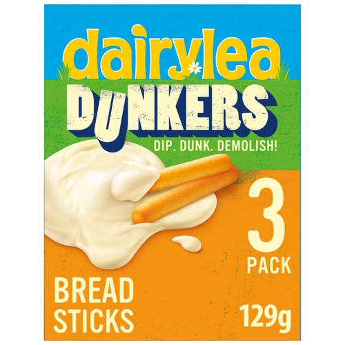 Dairylea Dunkers Breadsticks Cheese Snack 3x43g
