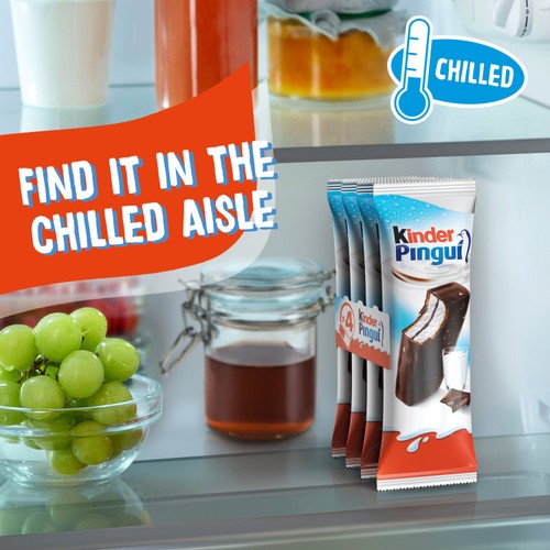 Kinder Pingui Chocolate Sponge 4 x 30g thumbnail 3