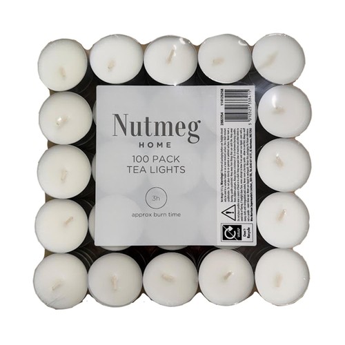 Nutmeg Home Tealights 100 Pack